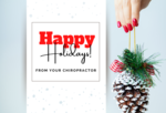 Happy Holidays from your Chiropractor - Pine Cone